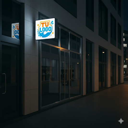 Banderola con LED Cuadrada