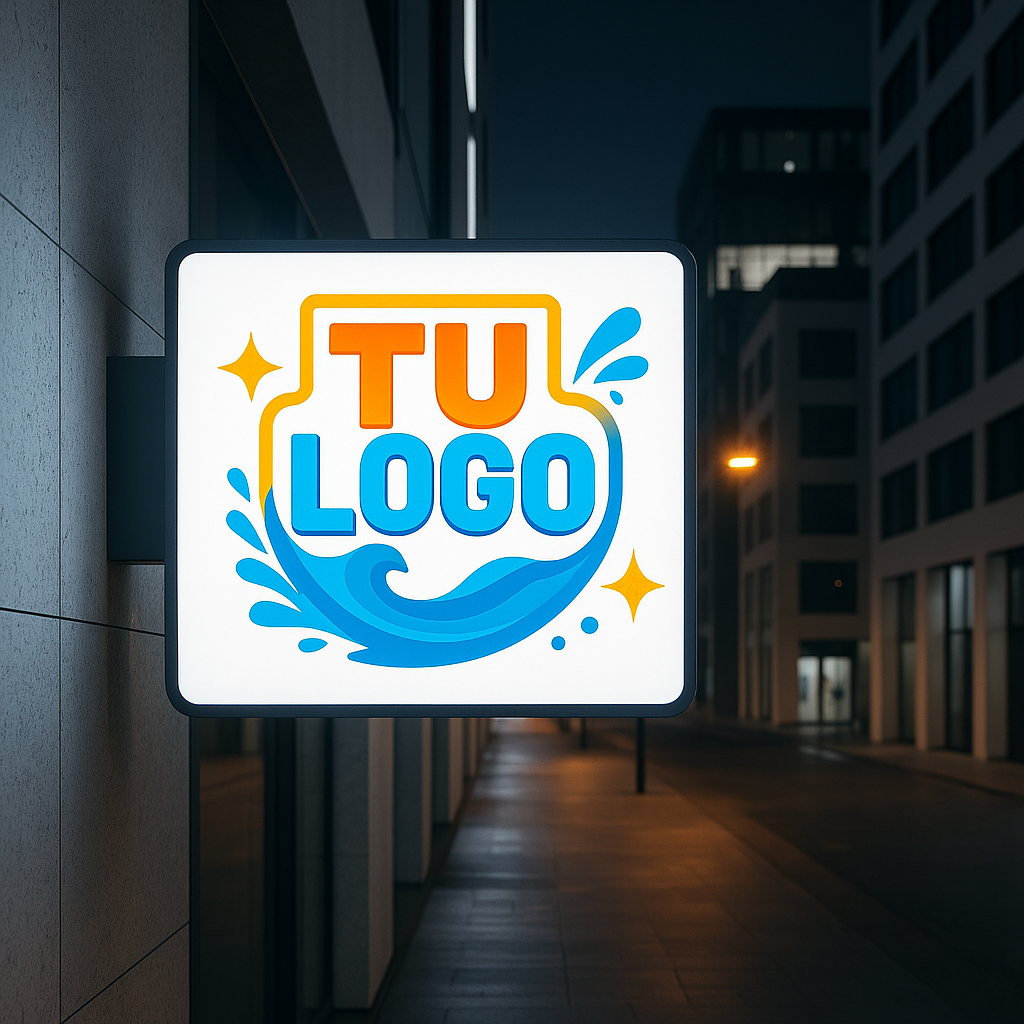 Banderola con LED Cuadrada