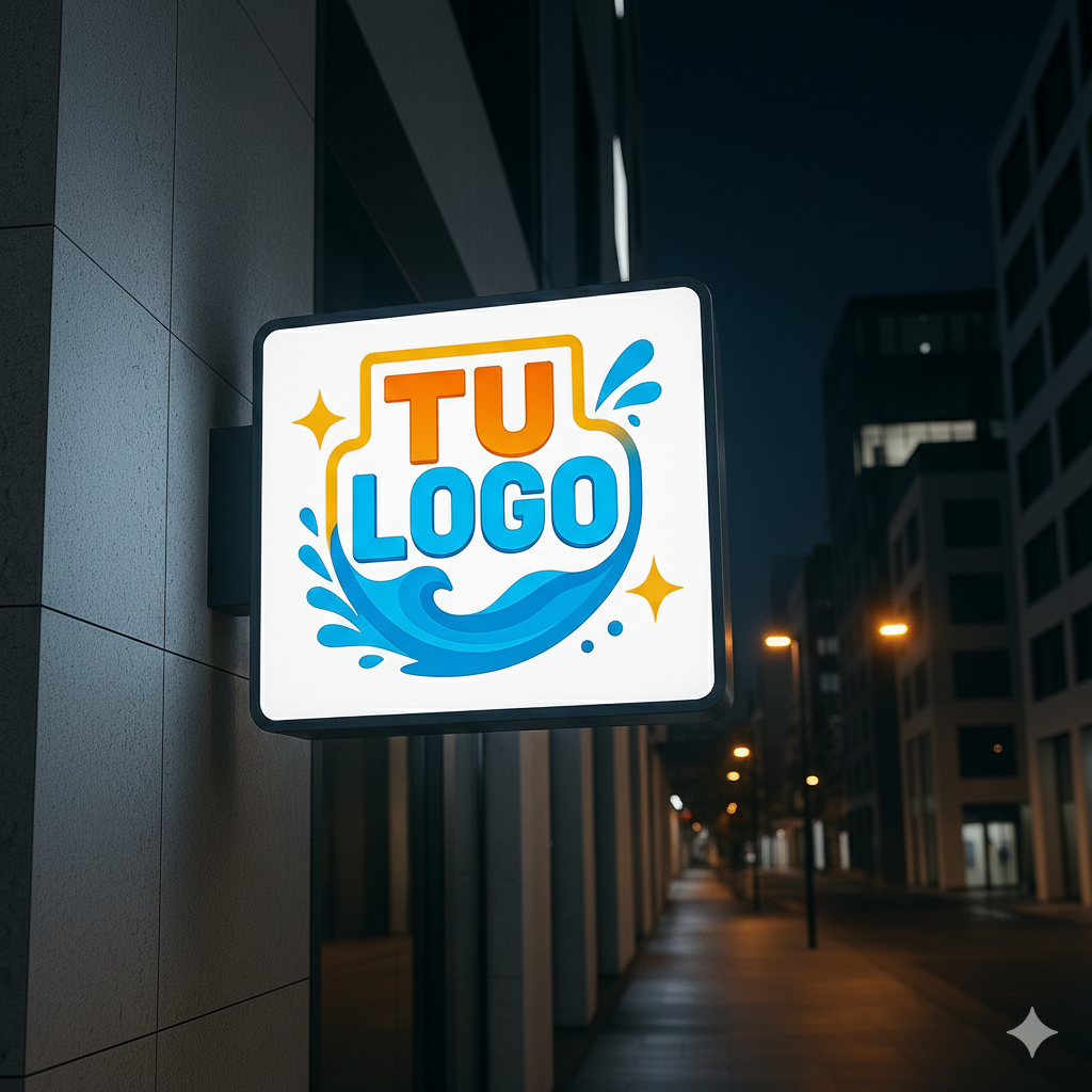 Banderola con LED Cuadrada